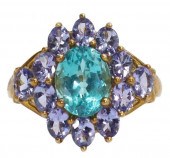 ESTATE 10KT YG, GREEN APATITE