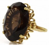ESTATE 12KT YELLOW GOLD SMOKY