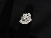 ESTATE 14K GOLD & DIAMOND LADY