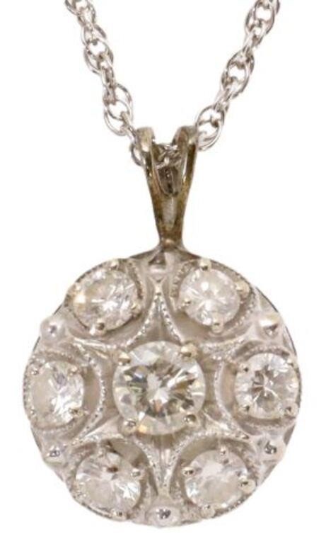 ESTATE 14K WG & 1.00CTTW DIAMOND