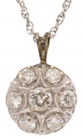 ESTATE 14K WG & 1.00CTTW DIAMO