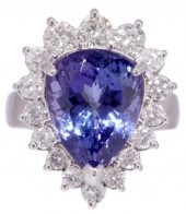 ESTATE 14K WG TANZANITE & 1.25