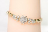 ESTATE 14K YG WG GOLD 2.90CT D