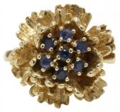 ESTATE 14KT GOLD 0.16CTTW SAPP