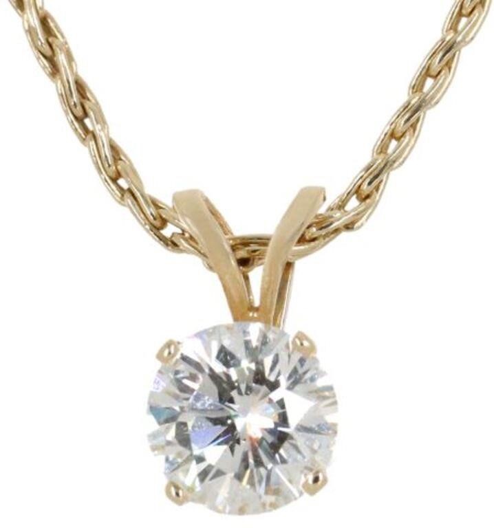 ESTATE 14KT GOLD 0.95CT DIAMOND