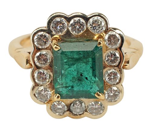ESTATE 14KT GOLD 2.00CT EMERALD