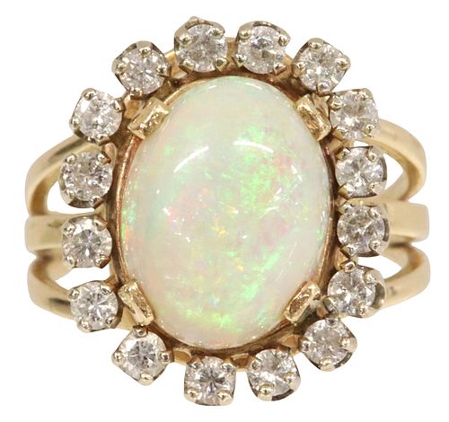 ESTATE 14KT GOLD 3.50CT CABOCHON