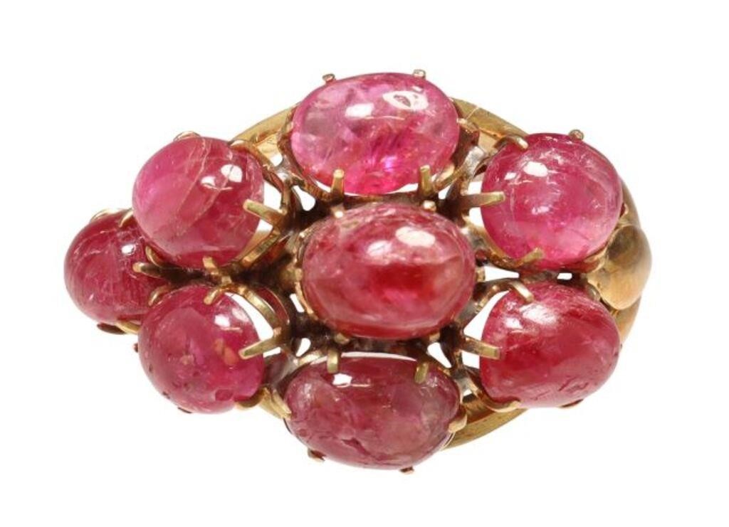 ESTATE 14KT GOLD & 8.00CTTW RUBY