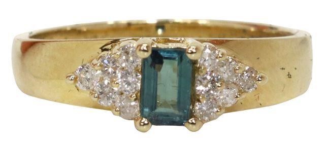 ESTATE 14KT GOLD, ALEXANDRITE &