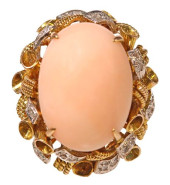 ESTATE 14KT GOLD ANGEL SKIN CO