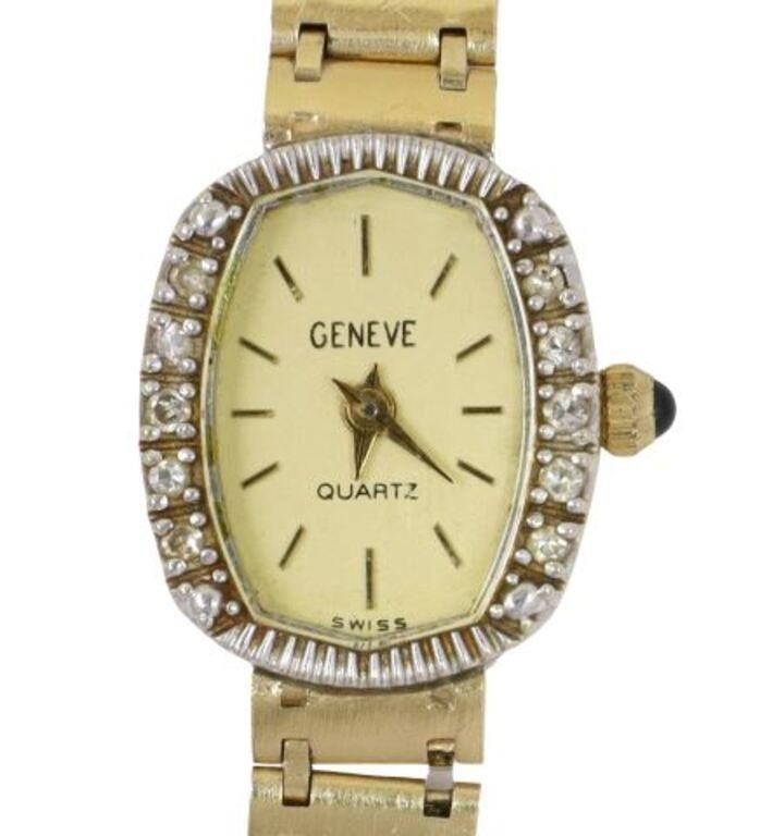 ESTATE 14KT GOLD & DIAMOND GENEVE