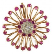 ESTATE 14KT GOLD, DIAMOND & RU