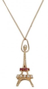 ESTATE 14KT GOLD EIFFEL TOWER