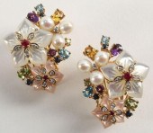 ESTATE 14KT GOLD MULTI-GEMSTON
