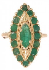 ESTATE 14KT GOLD & NAVETTE FOR