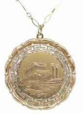 ESTATE 14KT GOLD PARTHENON PEN