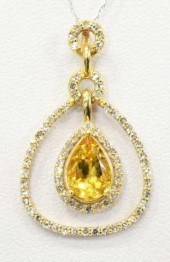 ESTATE 14KT GOLDEN BERYL 0.37C
