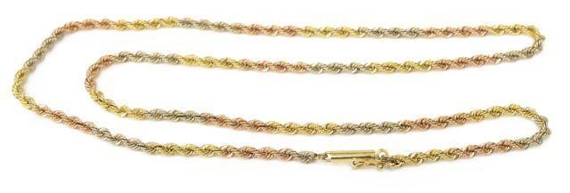ESTATE 14KT TRICOLOR GOLD 18"