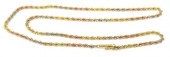 ESTATE 14KT TRICOLOR GOLD 18"