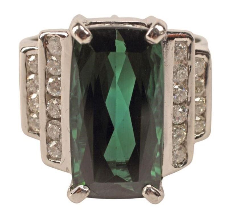 ESTATE 14KT WG TOURMALINE &