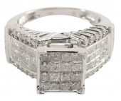 ESTATE 14KT WHITE GOLD & 2.5CT