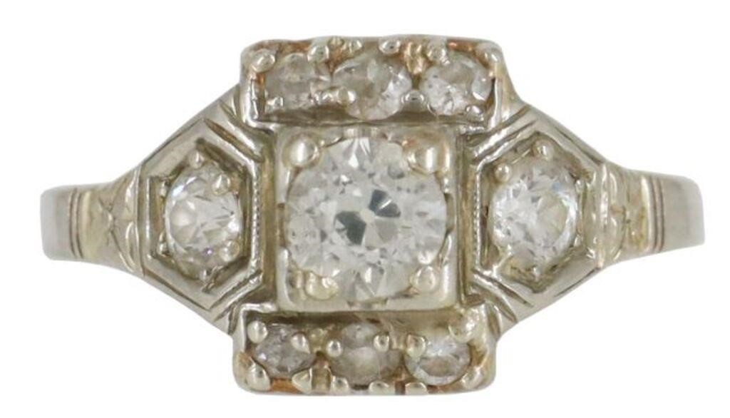 ESTATE 14KT WHITE GOLD & 1.00CTTW