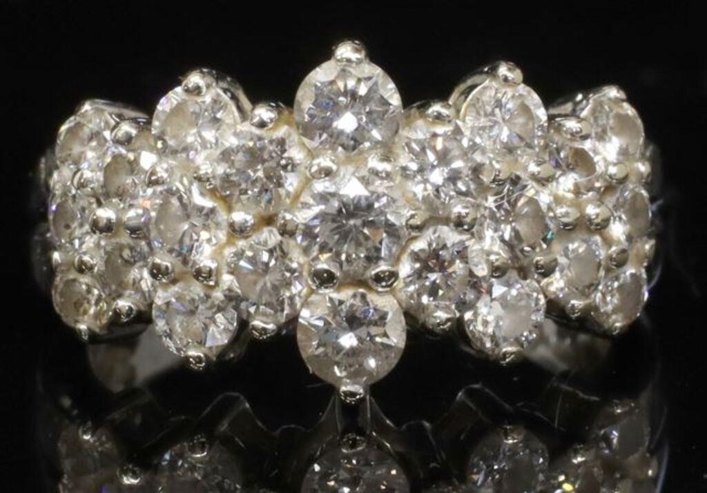 ESTATE 14KT WHITE GOLD & 1.50CTTW