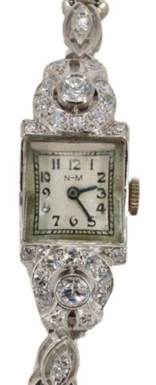 ESTATE 14KT WHITE GOLD 1.12CTTW