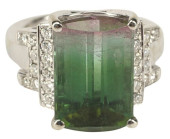 ESTATE 14KT WHITE GOLD BI-COLO