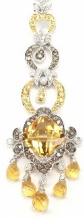 ESTATE 14KT WHITE GOLD, DIAMON
