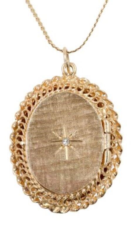 ESTATE 14KT YELLOW GOLD & DIAMOND