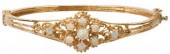 ESTATE 14KT YELLOW GOLD & OPAL