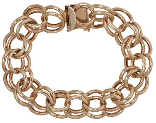 ESTATE 14KT YELLOW GOLD CIRCULAR