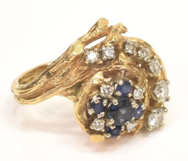 ESTATE 14KT YELLOW GOLD DIAMOND &