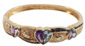 ESTATE 14KT YELLOW GOLD MULTI-