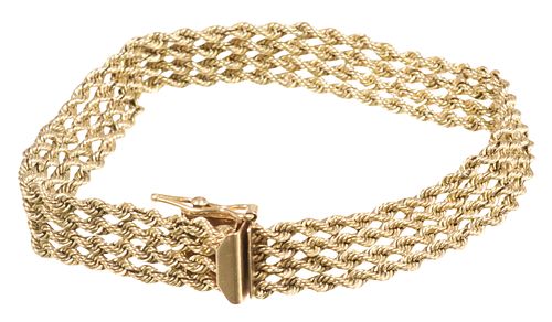 ESTATE 14KT YELLOW GOLD TWISTED