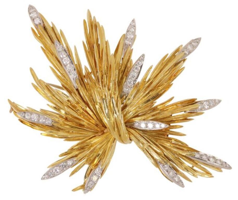 ESTATE 18K YELLOW GOLD & DIAMOND
