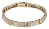ESTATE 18KT BICOLORED GOLD &AM