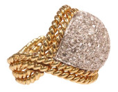 ESTATE 18KT TWO-TONE GOLD 2.05
