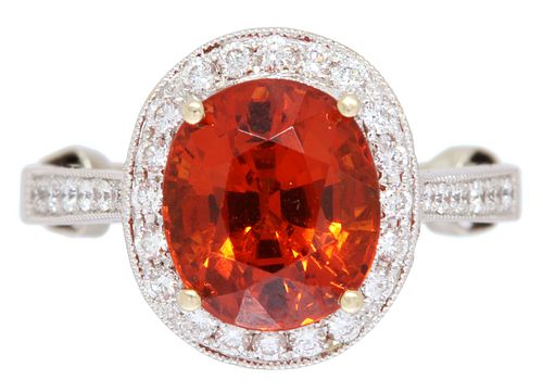 ESTATE 18KT WG 2.60CT SPESSARTINE