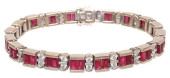 ESTATE 18KT WG 4.00CTTW RUBY &