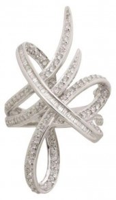 ESTATE 18KT WHITE GOLD & 1.35C