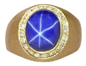 ESTATE 18KT YELLOW GOLD, 0.25C