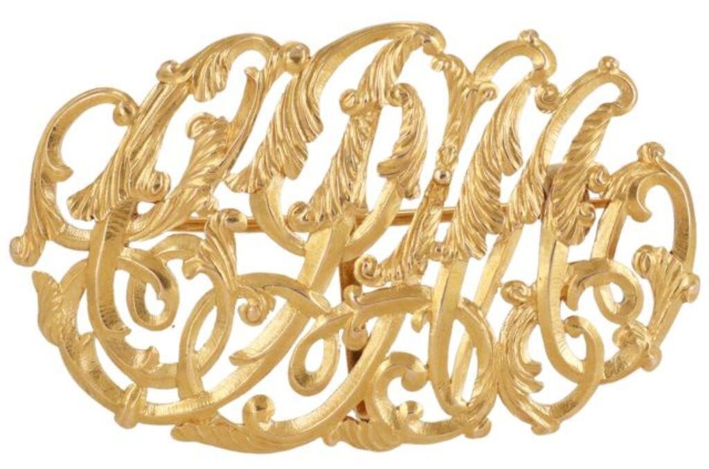 ESTATE 18KT YELLOW GOLD CJM
