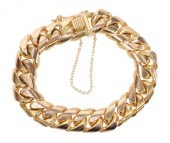 ESTATE 18KT YELLOW GOLD CURB L