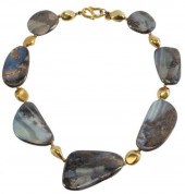 ESTATE 24KT YELLOW GOLD & BOUL