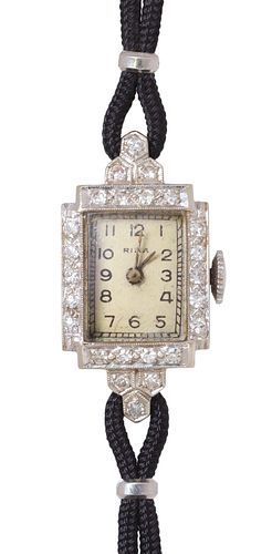 ESTATE ART DECO 14KT WHITE GOLD