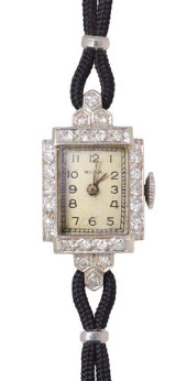 ESTATE ART DECO 14KT WHITE GOL