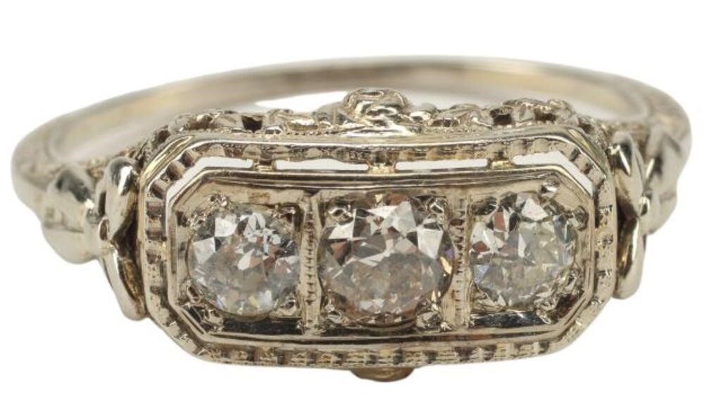 ESTATE ART DECO STYLE 14KT &