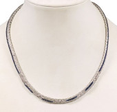 ESTATE ART DECO STYLE 18K WG,